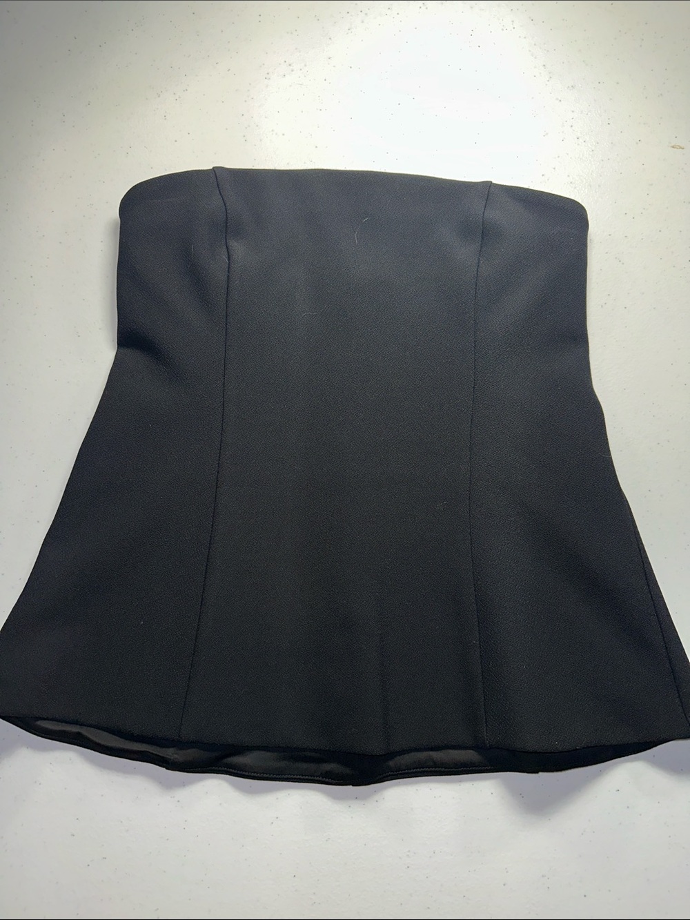 Abercrombie & Fitch Black A-Line Strapless Mini Skirt